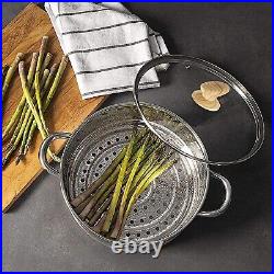 17 Piece Cookware Set Nonstick Kitchen Cooking Pots Grey Granite Pots and Pans
