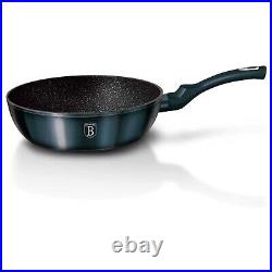 18 Pc Cookware Frying Pan Set Casserole Bakelite Mats with Smart Lids & Utensils