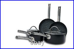 5Pc Saucepans & Frying Pans Cookware Set Ceramic Non-Stick Coating