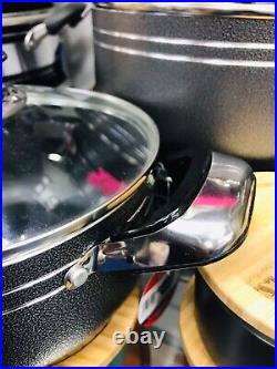 5pcs Non Stick Die Cast Stock pot Deep Casserole Set Cooking Pot 18 to 26 28TO36