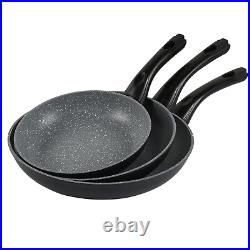 9 Pcs Forged Aluminium Induction Cooking Saucepan Pots Frying Pans Cookware Set