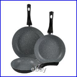 9 Pcs Forged Aluminium Induction Cooking Saucepan Pots Frying Pans Cookware Set