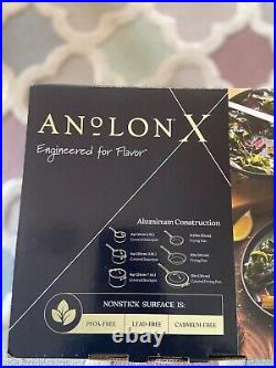Anolon X SearTech Pan Set Induction Suitable Non Stick Cookware Pack of 6 NEW