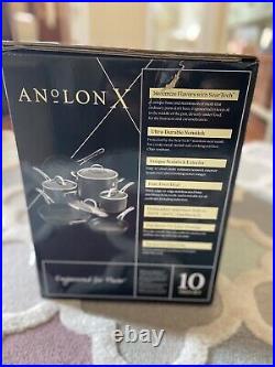 Anolon X SearTech Pan Set Induction Suitable Non Stick Cookware Pack of 6 NEW