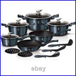 Berlinger Haus 15 Pc Cookware Set Aluminium Non Stick Pots Pans Induction Tools