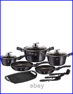 Berlinger Haus Carbon Pro Cooking Induction 12-Piece Non-Stick Cookware Pan Set