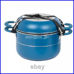 Caravan Motorhome Stacking Ceramic Gas Electric Pot Pan Set Brunner Carezza 22cm