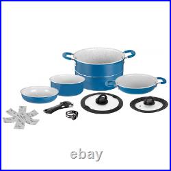 Caravan Motorhome Stacking Ceramic Gas Electric Pot Pan Set Brunner Carezza 22cm