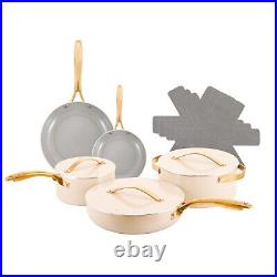 Ceramic Nonstick Cookware Pots and Pans with Lids Oven and Dishwasher Safe