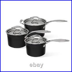 Circulon Style Anodized Saucepan Set Small, Medium & Large Size Pack of 3