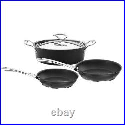 Circulon Style Hard Anodized Pan Set Dishwasher Safe Cookware Pack of 3