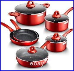 Fadware Induction Non Stick Cookware Set, Stay Cool Handles, PFOA-Free Cooking 4