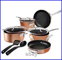 Gotham Steel Stackmaster Stackable 10 Piece Cookware Set