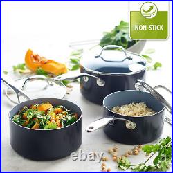 GreenPan 6-Piece Saucepan & Frying Pan Set Non-Stick Ceramic (Damaged Packaging)