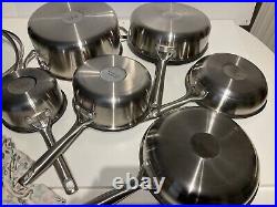 GreenPan Treviso Healthy Ceramic Non-Stick Stainless Steel Cookware 10pc Rrp£200