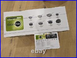 Greenpan Valencia Eco Set 3 Frying Pans 4 Pans & Lids, Protectors, Brand New