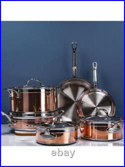 Hestan CopperBond Stainless Steel Pan 6 Piece Set (Tarnished Copper) B+