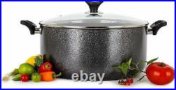 Induction Casserole Pots Non Stick Saucepan Pans Cookware Dish Deep With Lid UK