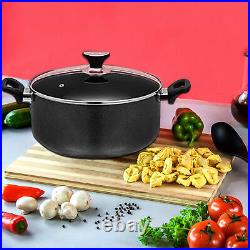 Induction Casserole Pots Non Stick Saucepan Pans Cookware Dish Deep With Lid UK