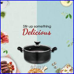 Induction Casserole Pots Non Stick Saucepan Pans Cookware Dish Deep With Lid UK