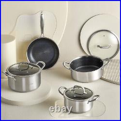 Induction Cookware Set, Karaca 3Ply PowerSteel Plus, 316+ Stainless Steel, 7 Pc