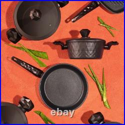 Induction Cookware Set, Karaca BioDiamond, Non-Stick, 7 Piece, Black