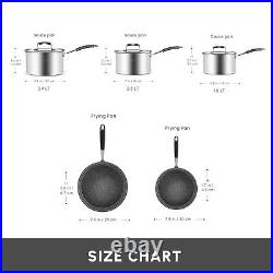 Induction Cookware Set, Karaca Pekka, Stainless Steel, 8 Pc, Anthracite Silver