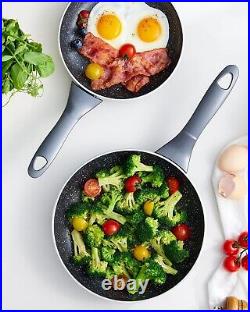 Induction Hob Pan Set, Pots and Pans Set Nonstick 10 Piece Non Stick Cookware