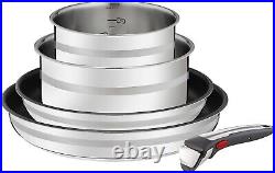 Ingenio 5 Pc Stainless Steel Induction Cookware Pots & Fry Pan Set With Handle