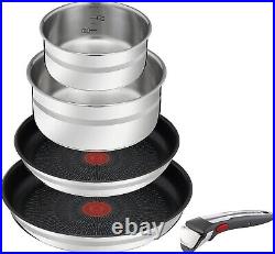 Ingenio 5 Pc Stainless Steel Induction Cookware Pots & Fry Pan Set With Handle