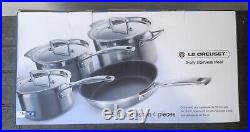 Le Creuset 4 piece cookware set 3-ply Stainless Steel