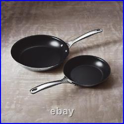 Le Creuset Frypan Set Signature Stainless Steel 2 Piece Box Opened Stock