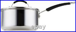 Meyer Stainless Steel Pan Set of 5 Induction Hob Suitable Pots and Pans Set w