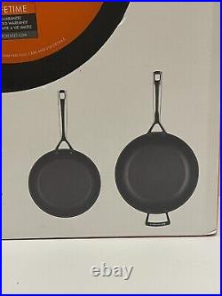 NEW Le Creuset Toughened Non-Stick Shallow & Deep Pan Set 2 Piece 24cm/28cm