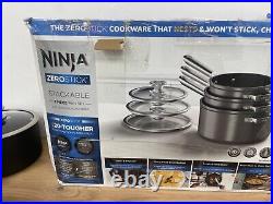 Ninja ZEROSTICK Stackable Cookware 3-Piece Pan Set C53000UK