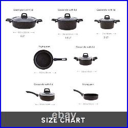 Non-Stick Cookware Set, Karaca Biogranite, 12 Piece, Black Gold