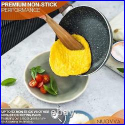 Non Stick Pots and Pans Set Induction Hob Pot 8pcs 8pcs, Marble