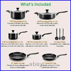 Pots and Pans Set 13Pcs Kitchen Cookware with Lids Non-Stick Induction NutriChef
