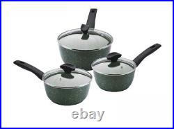 Prestige Eco Cookware Set 16/18/20cm Non Stick Induction Saucepans Pack of 3