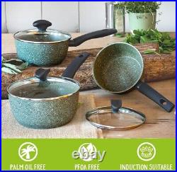 Prestige Eco Cookware Set 16/18/20cm Non Stick Induction Saucepans Pack of 3