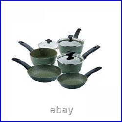 Prestige Eco Non Stick Cookware Set Induction, Recycled Aluminium, Green, 5 Pce