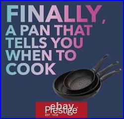 Prestige Eco Non-Stick Pan Set (black), Set of 5 Pieces With Heat Indicators