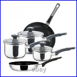 Prestige Everyday Pots and Pans Set Non Stick Cookware Straining Pan Pack of 5