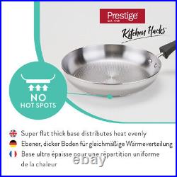 Prestige Kitchen Hacks Pots & Pans Set Stainless Steel 5 Piece Sturdy Cookware