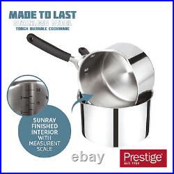 Prestige Made to Last Cookware Set, Stainless Steel, Straining Lids, Induction