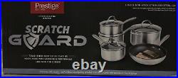 Prestige Scratch Guard Cookware Set in Stainless Steel Accessory Pack of 5