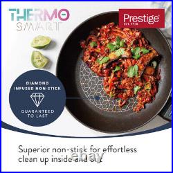 Prestige Thermo Smart Saucepan Set Non Stick Induction Hob Pans Pack of 3