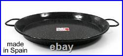 Professional Spanish ENAMELED STEEL Paella Pan PANS Heavy Duty ALL SIZES