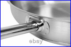 Professional Stainless Steel 21/0 Frying Pan Gravy Pot Saucepan Cookware Set