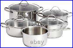 Professional Title ```Premium 9-Piece Stainless Steel Induction Cookware Set wi